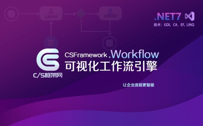 csframework.workflow.可视化工作流程引擎