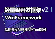 C/S架构轻量级快速开发框架 WinFramework V2.1