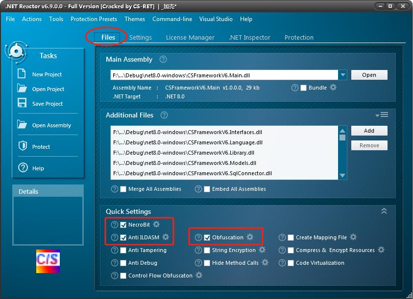 CSFramework开发框架使用.NET Reactor加壳软件导致多语言失效|C/S开发框架