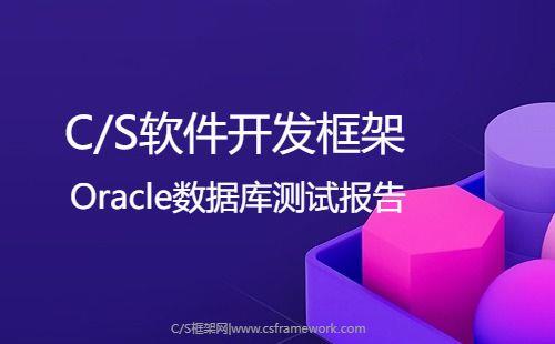 CSFrameworkV6软件开发框架 | Oracle数据库测试报告|C/S开发框架